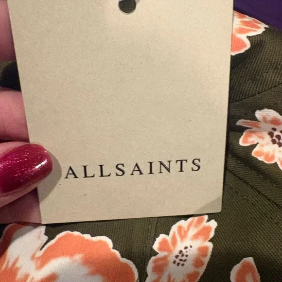 All Saints Floral Baseball Hat - Picture 2 of 5